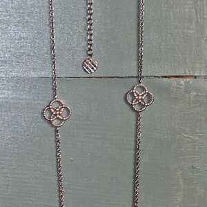 Sterling Silver Clover Layer Necklace